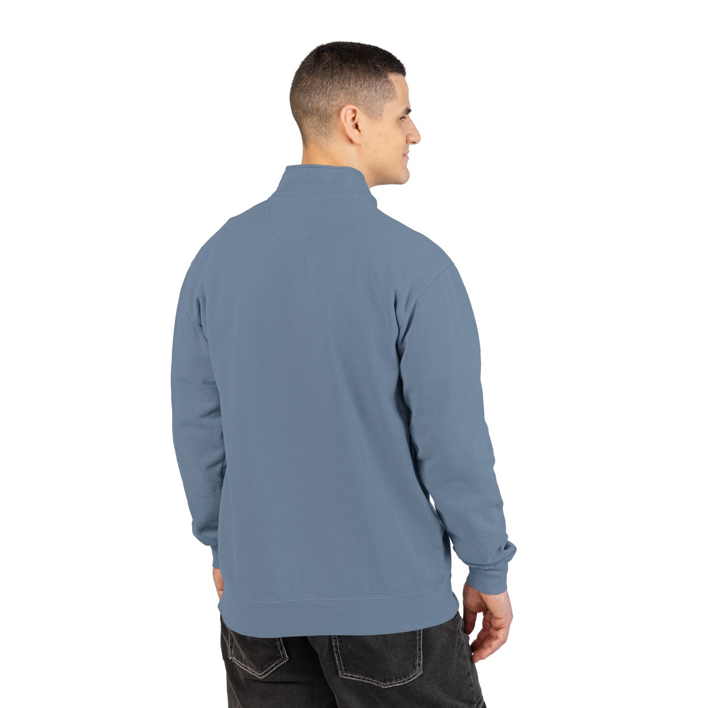Drift Range Quarter-Zip Sweatshirt — Minimalist Gray Pullover