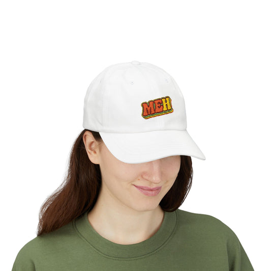 Dad Cap — 'MEH' Retro Embroidered Casual Baseball Hat