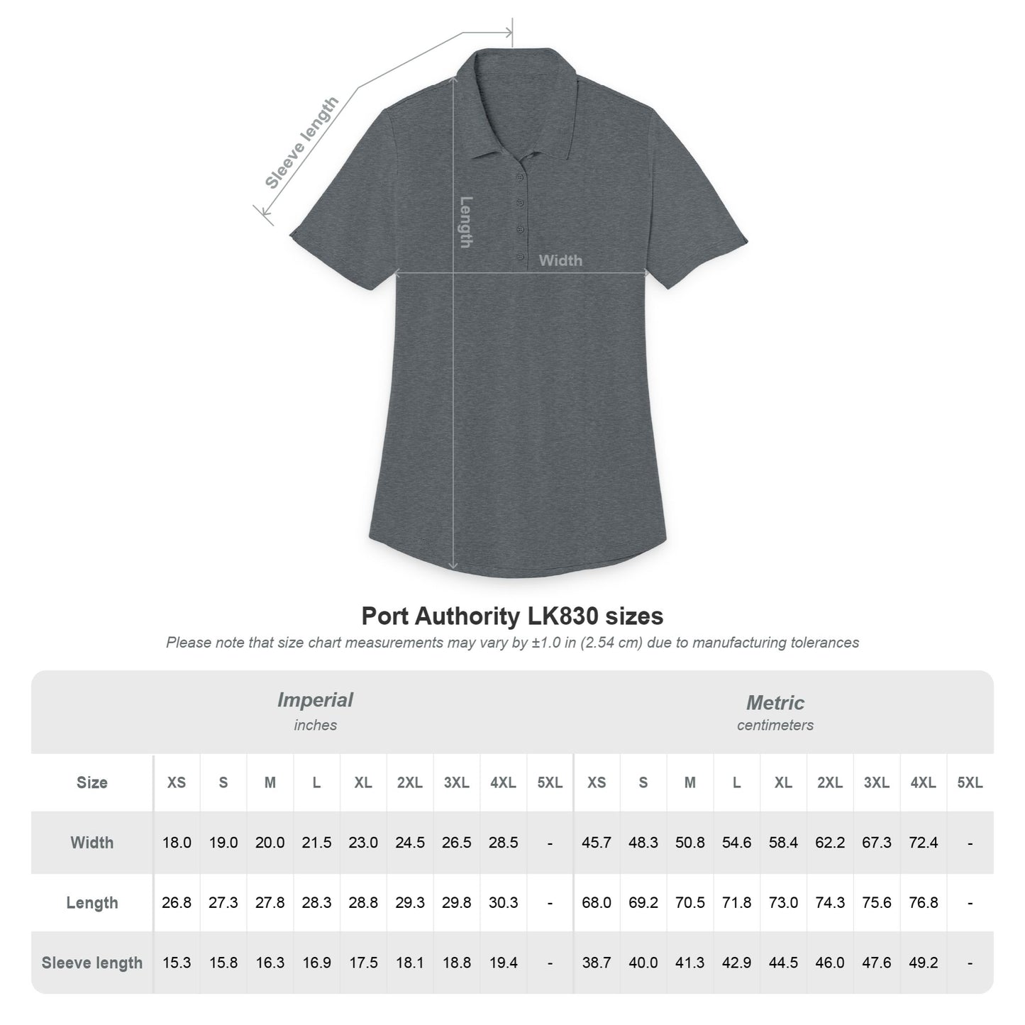 Ladies Polo — Embroidered DR Mountain Chest Logo