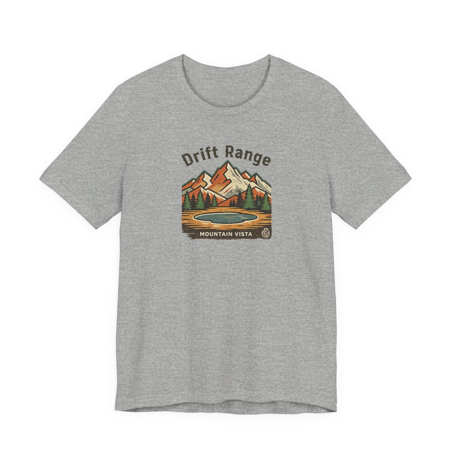 Drift Range Mountain Vista T‑Shirt — Vintage Outdoor Adventure Tee