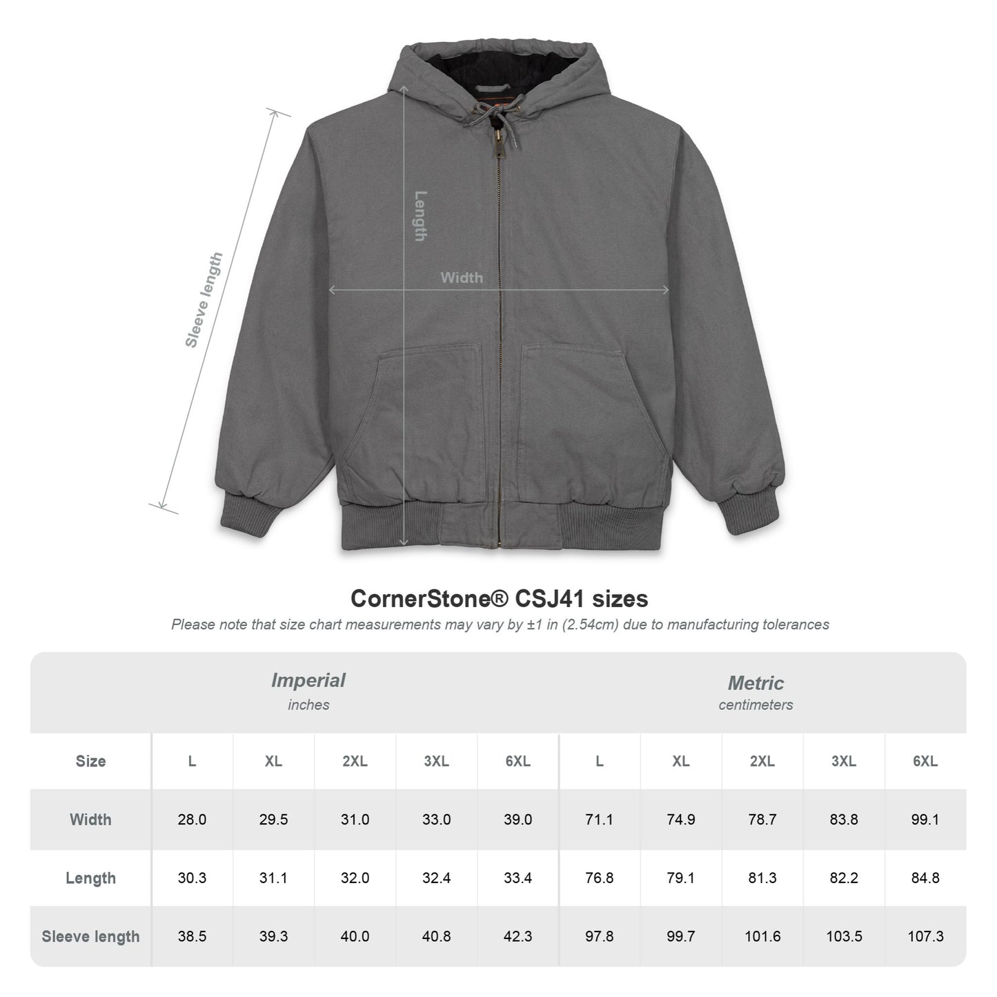Men's Hooded Work Jacket — Insulated Duck Cloth Carhartt-Style Embroidered Jacket