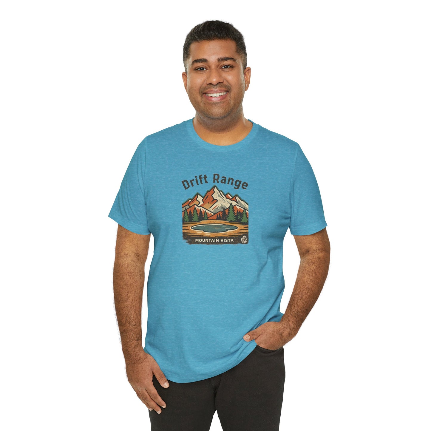 Drift Range Mountain Vista T‑Shirt — Vintage Outdoor Adventure Tee