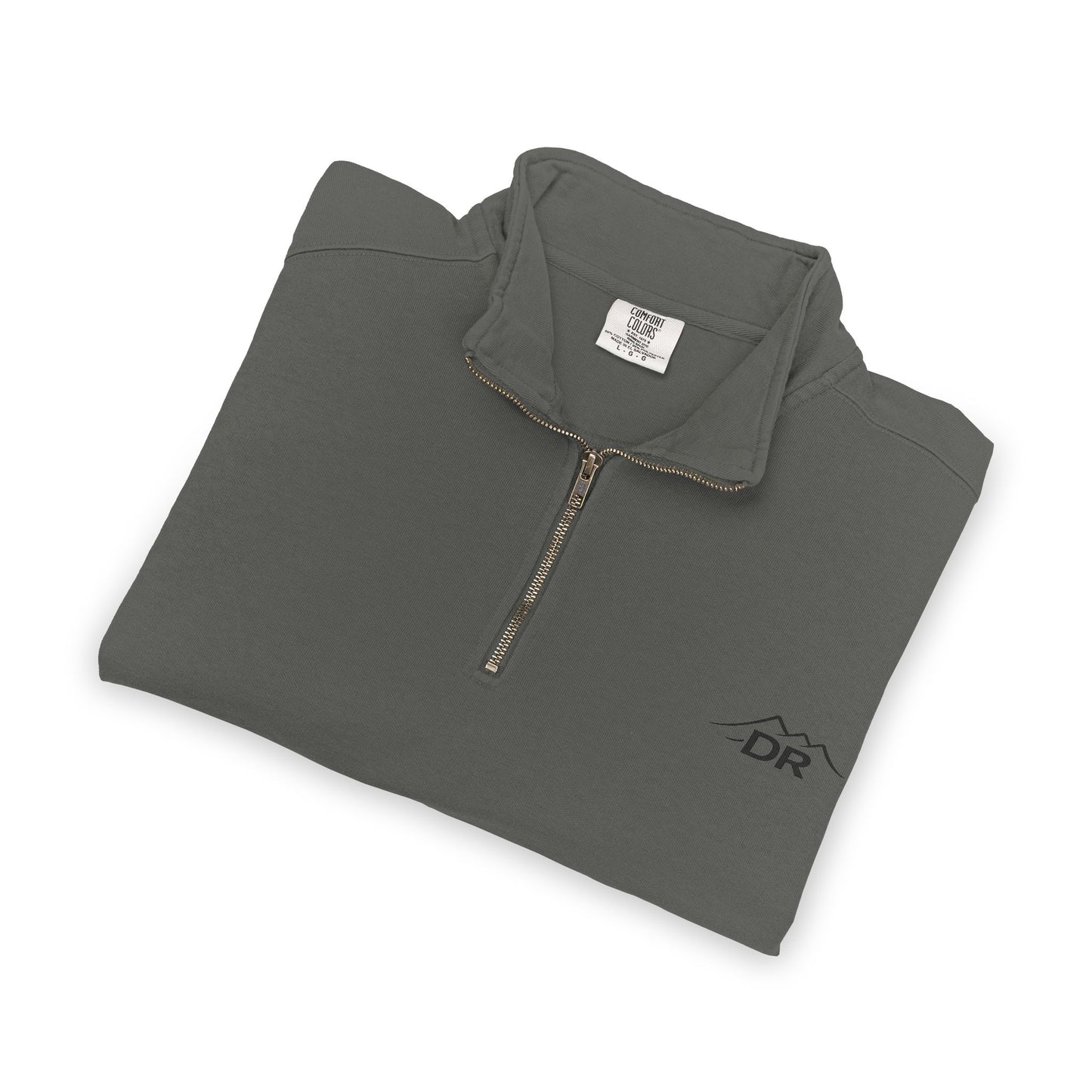 Drift Range Quarter-Zip Sweatshirt — Minimalist Gray Pullover