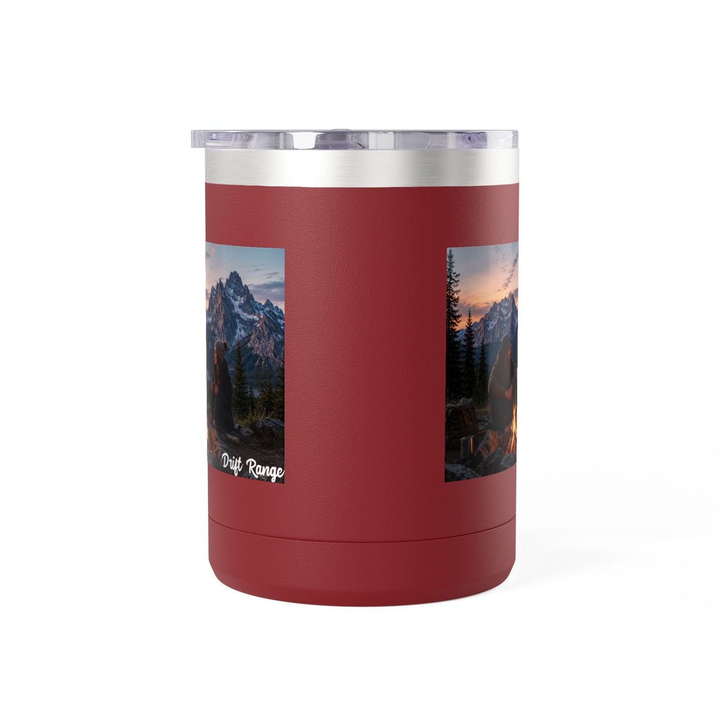 Campfire Mountain Travel Mug — 'Drift Range' 15oz Insulated Coffee Tumbler