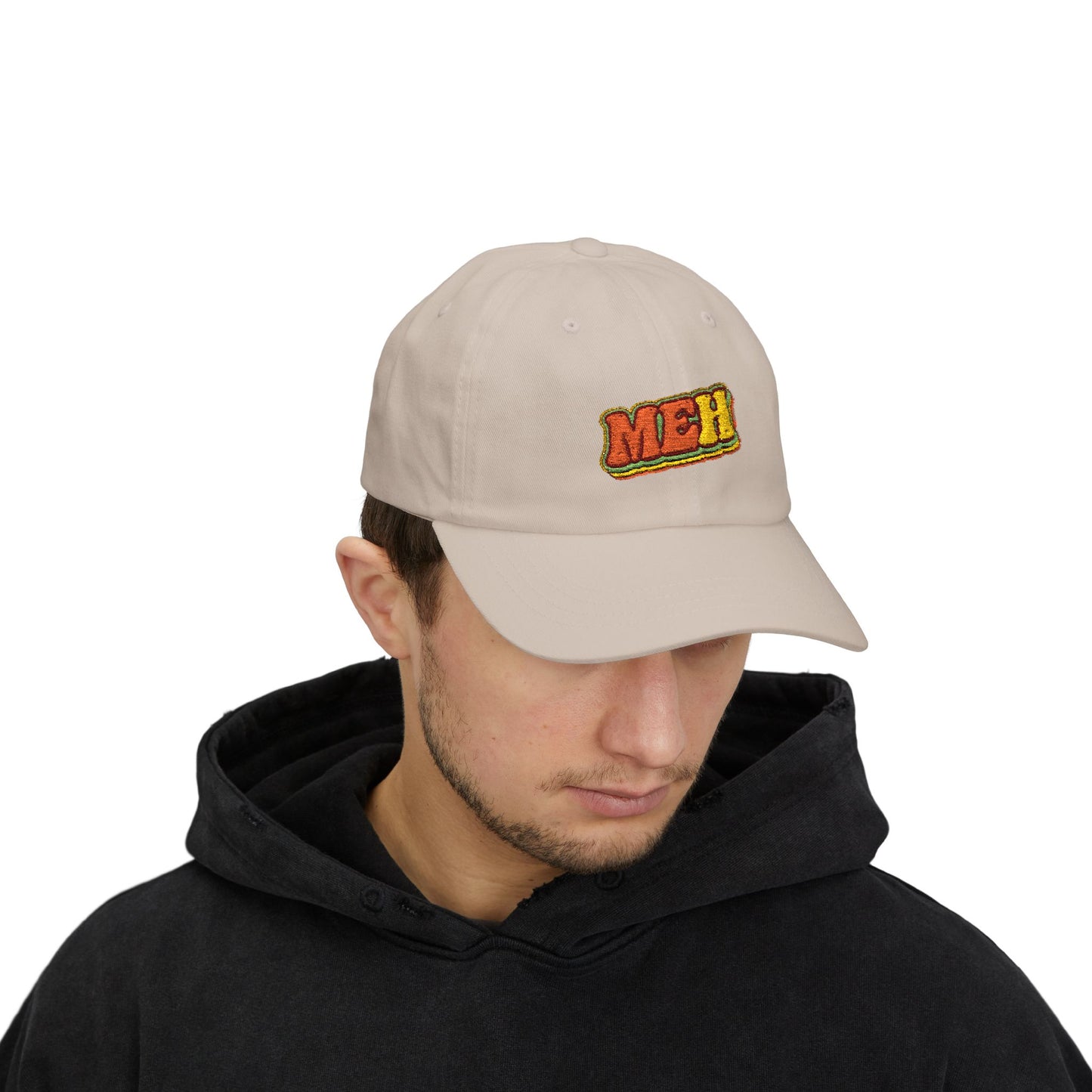 Dad Cap — 'MEH' Retro Embroidered Casual Baseball Hat