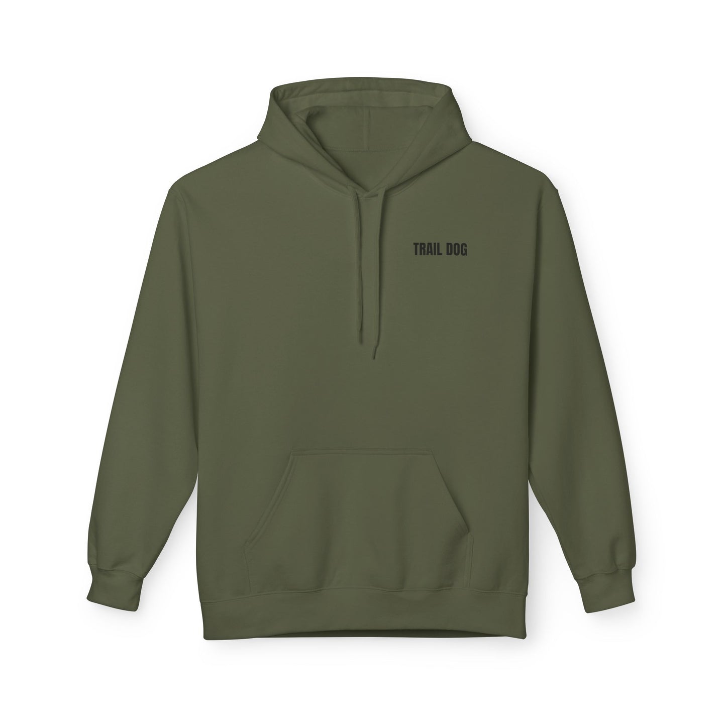 Trail Dog Hoodie — Minimal Outdoor Logo Pullover