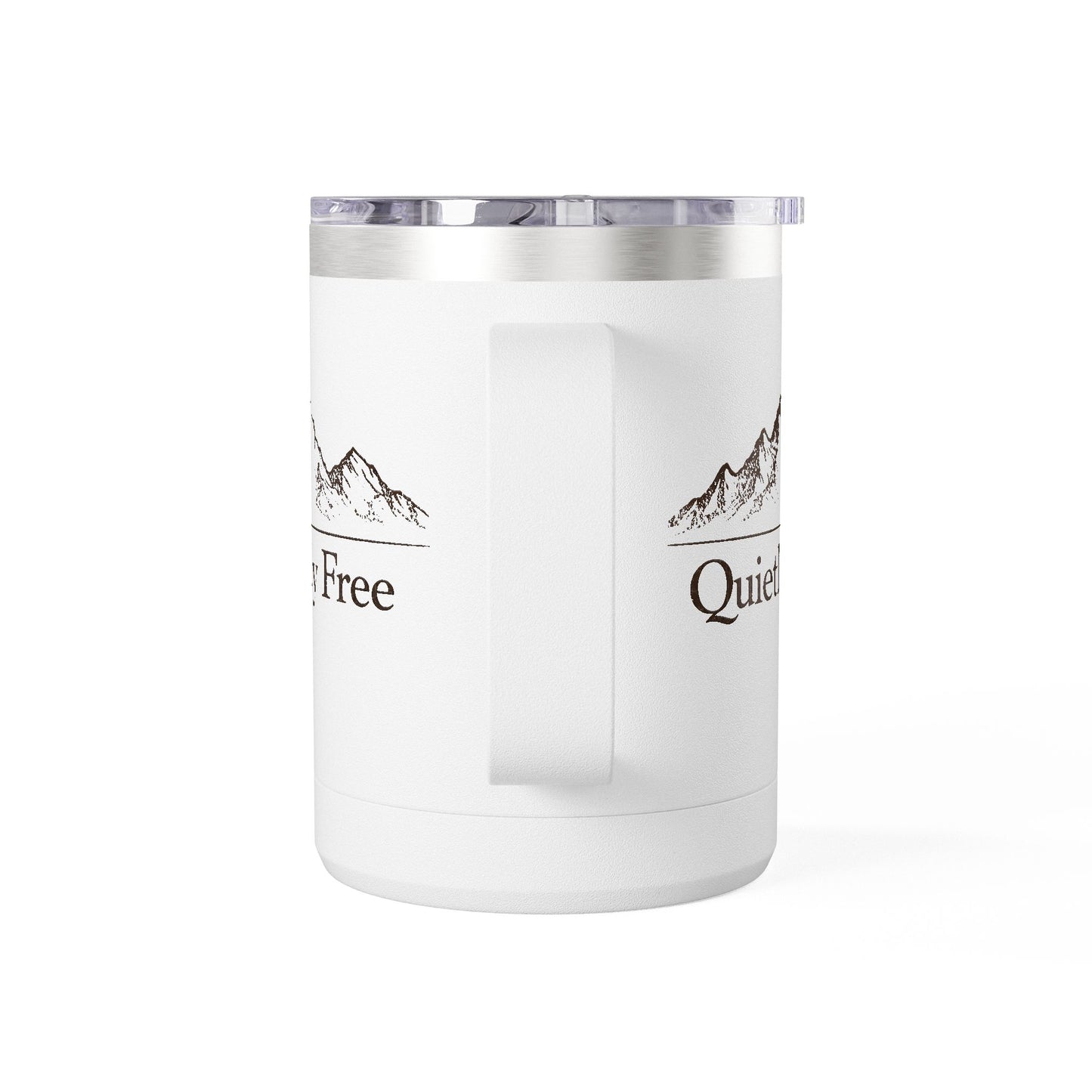 Quietly Free Mountain Insulated Coffee Tumbler - 15oz Travel Mug
