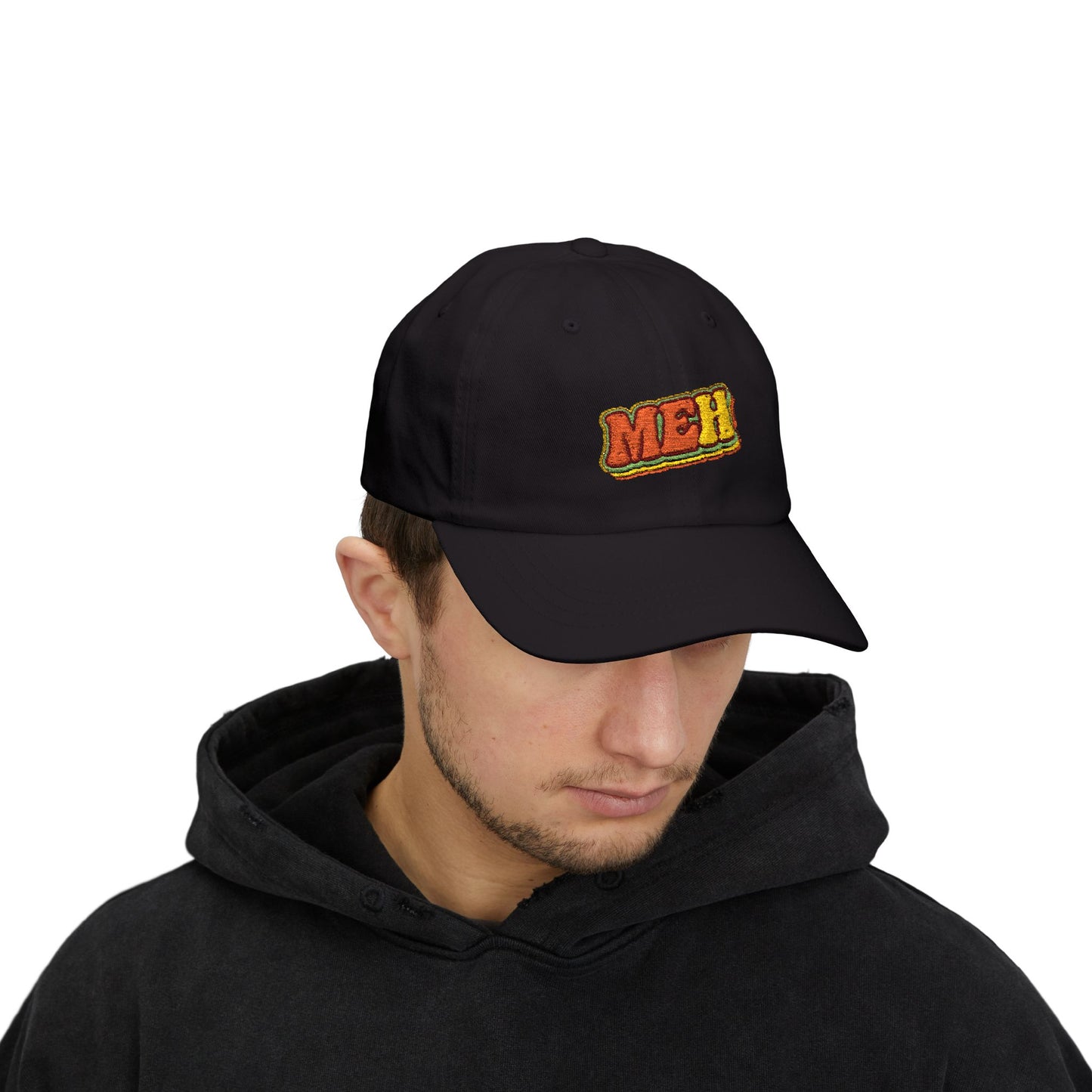 Dad Cap — 'MEH' Retro Embroidered Casual Baseball Hat