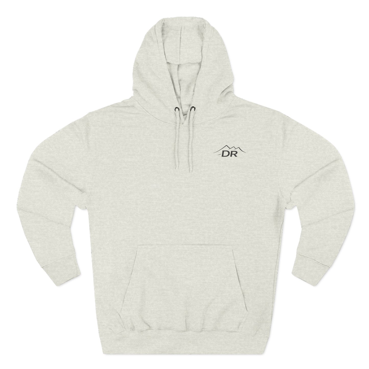 Drift Range Fleece Hoodie – 'DR' Chest Logo & Back Text Casual Pullover
