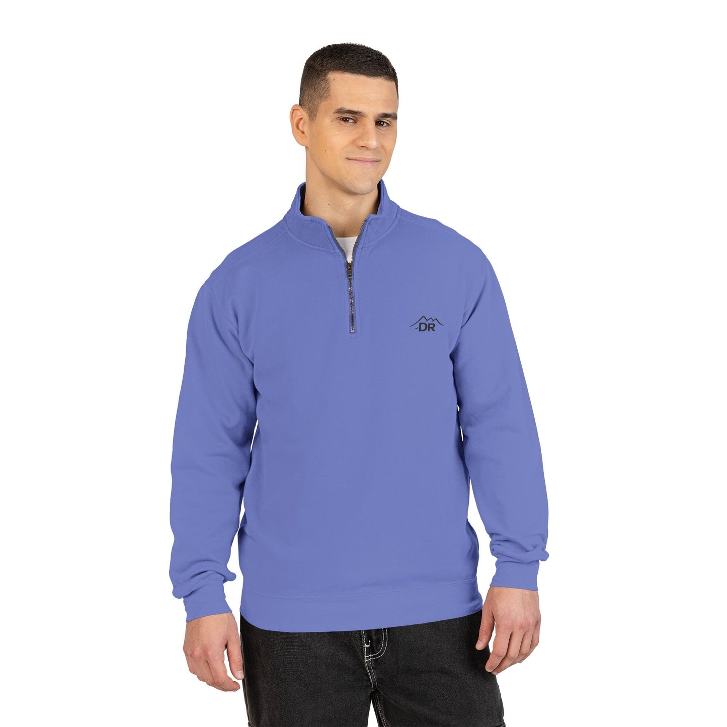 Drift Range Quarter-Zip Sweatshirt — Minimalist Gray Pullover