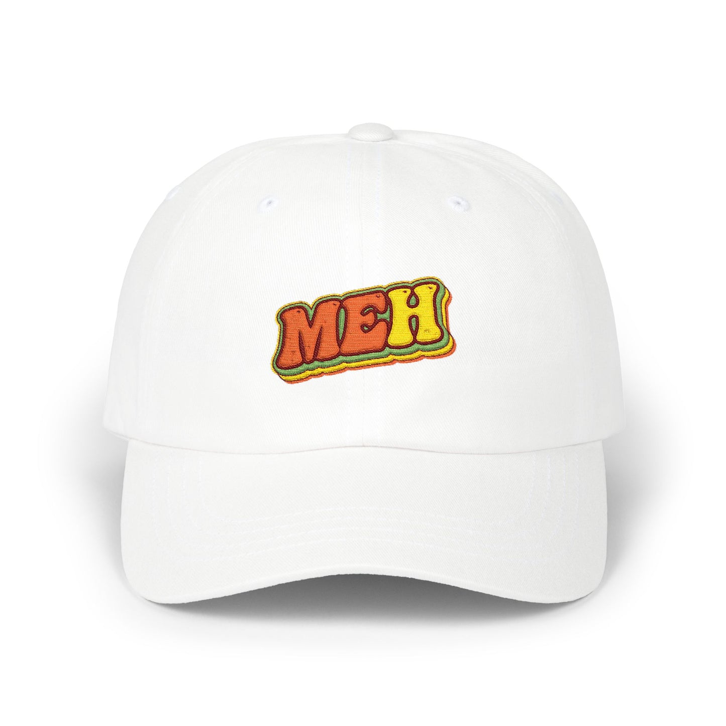 Dad Cap — 'MEH' Retro Embroidered Casual Baseball Hat