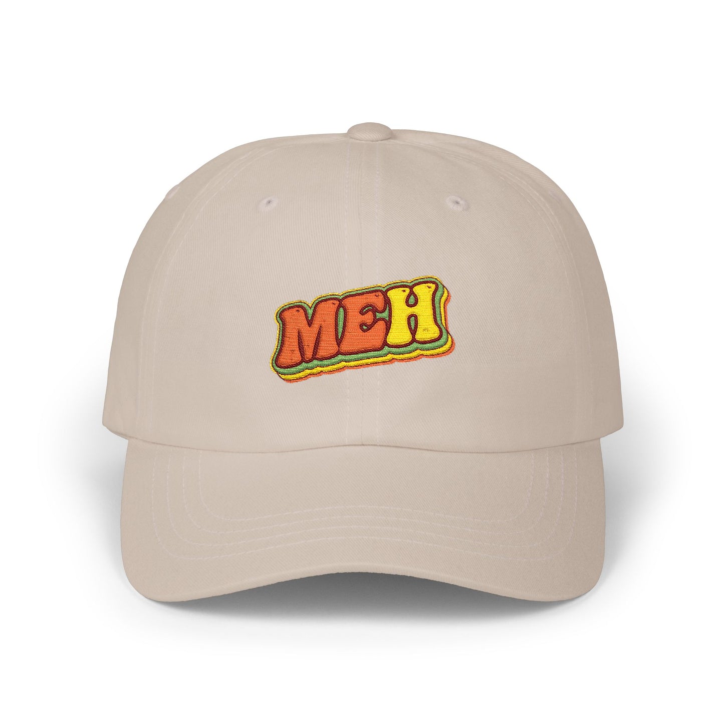 Dad Cap — 'MEH' Retro Embroidered Casual Baseball Hat