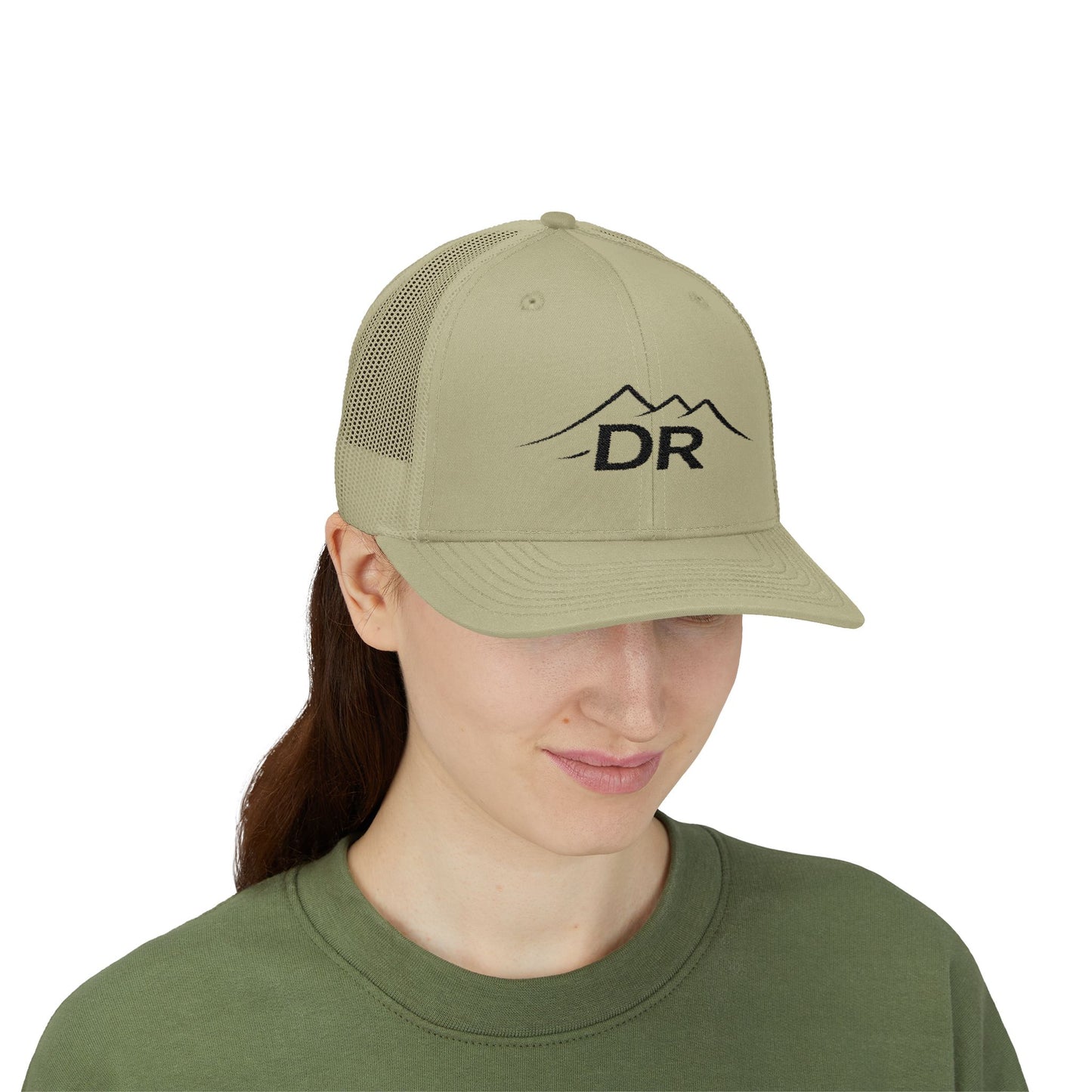 Drift Range Snapback Trucker Cap — Embroidered Outdoor Logo Hat