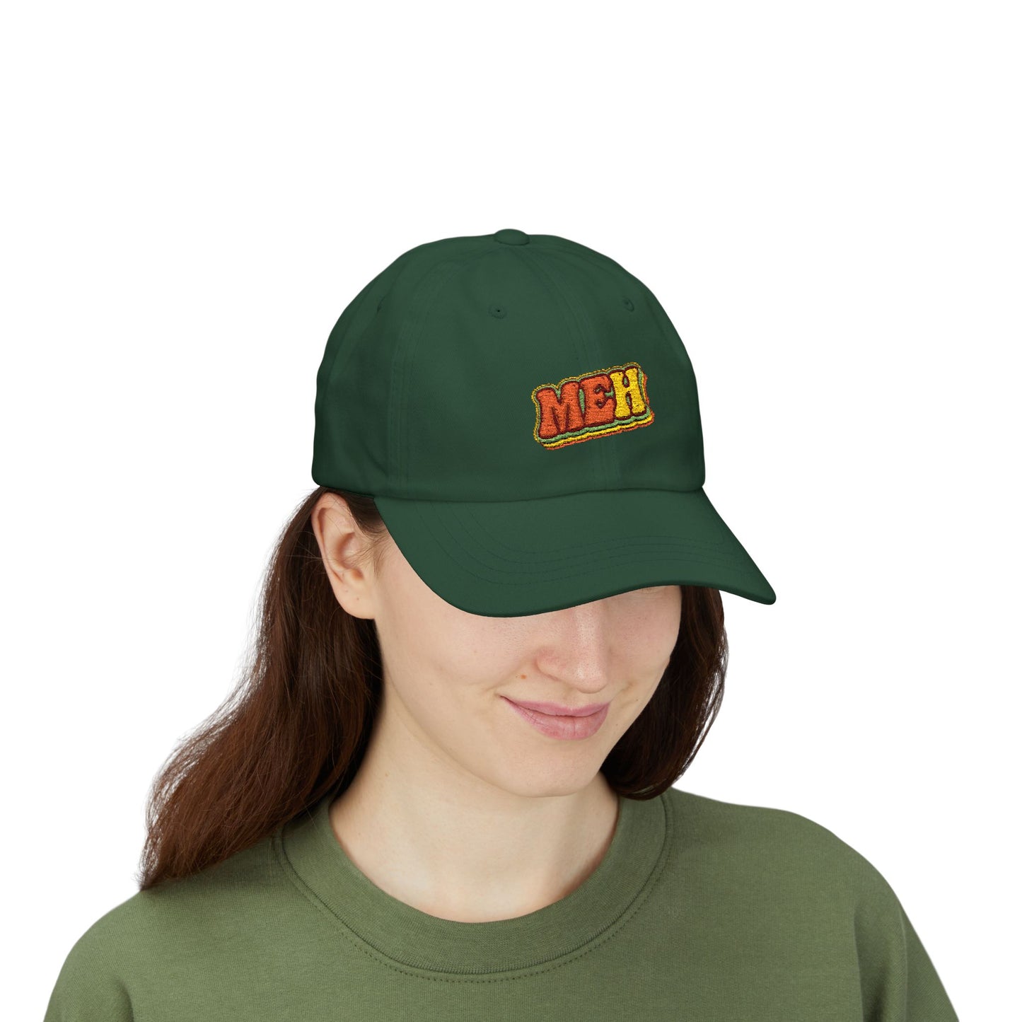 Dad Cap — 'MEH' Retro Embroidered Casual Baseball Hat