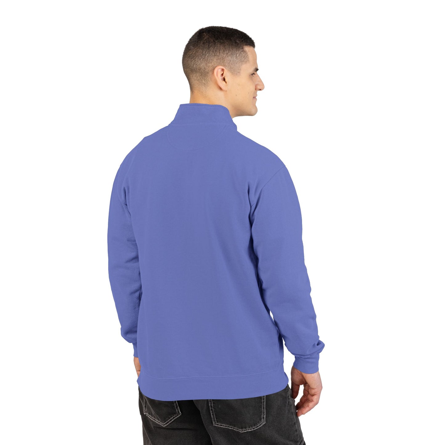 Drift Range Quarter-Zip Sweatshirt — Minimalist Gray Pullover