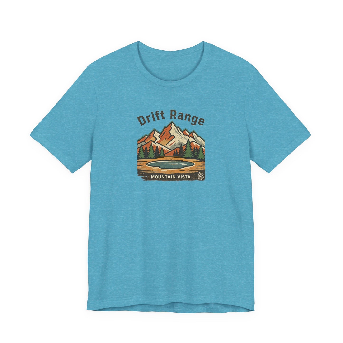 Drift Range Mountain Vista T‑Shirt — Vintage Outdoor Adventure Tee