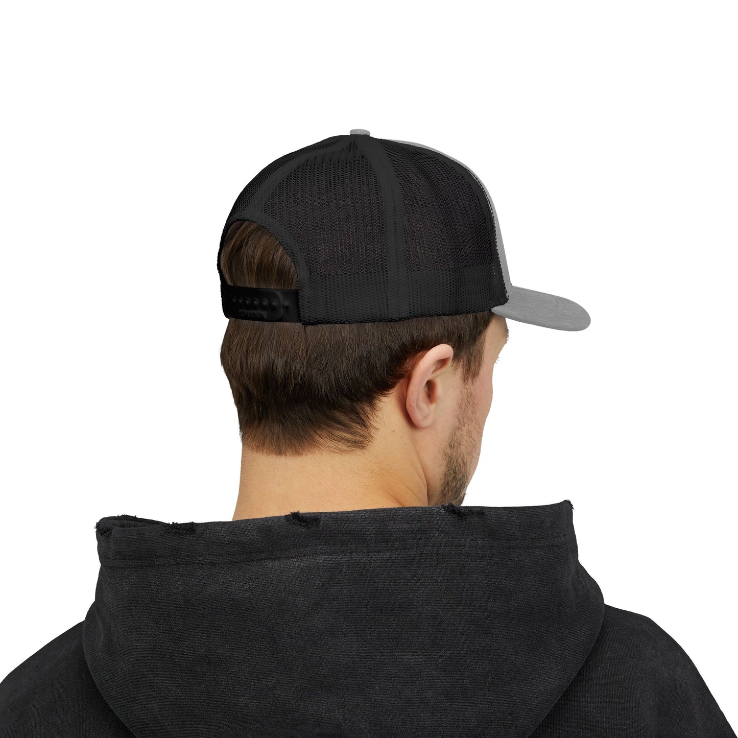 Drift Range Snapback Trucker Cap — Embroidered Outdoor Logo Hat
