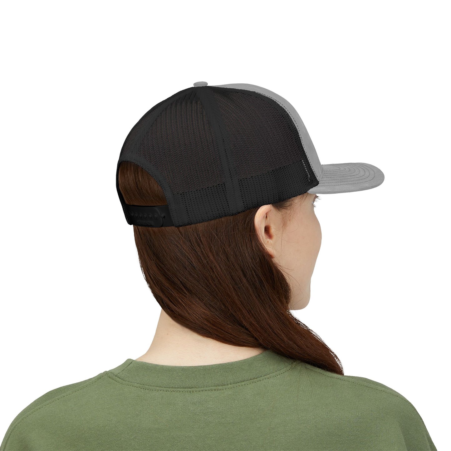 Drift Range Snapback Trucker Cap — Embroidered Outdoor Logo Hat