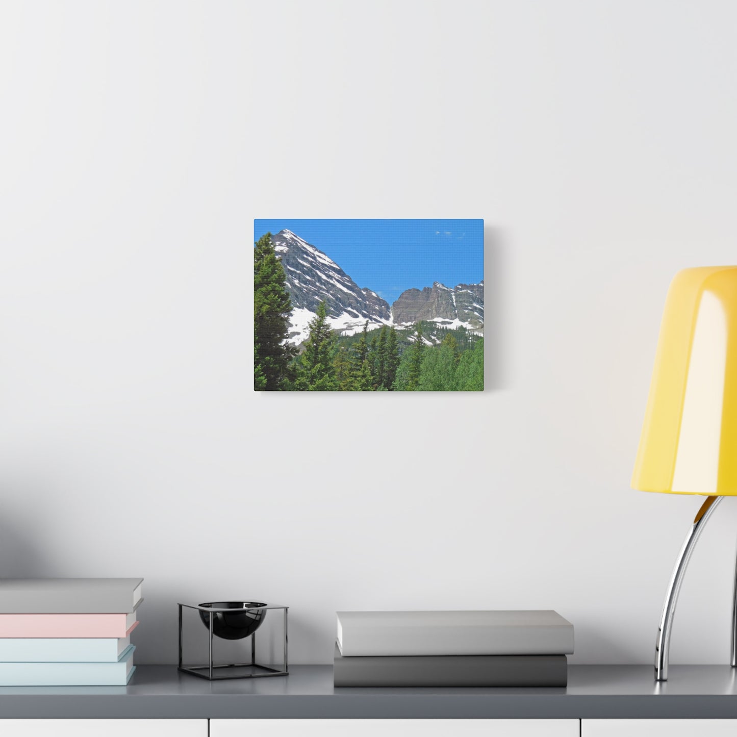 Maroon Bells Colorado Photography  Matte Canvas Print — Stretched 1.25" Wall Art