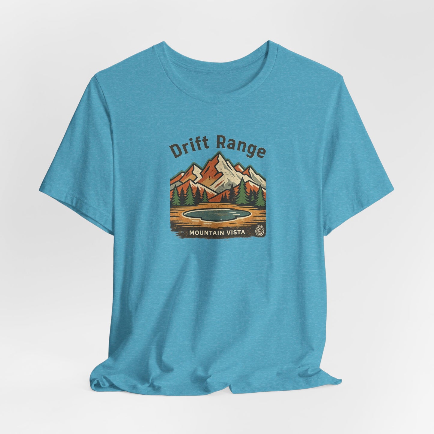 Drift Range Mountain Vista T‑Shirt — Vintage Outdoor Adventure Tee