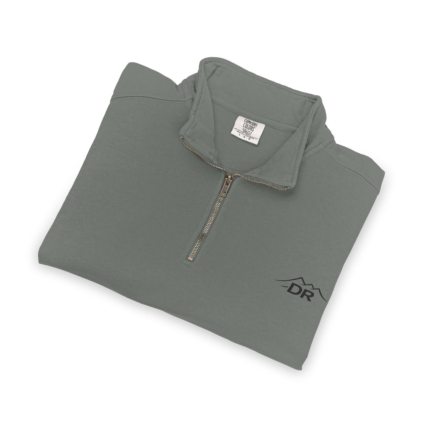 Drift Range Quarter-Zip Sweatshirt — Minimalist Gray Pullover