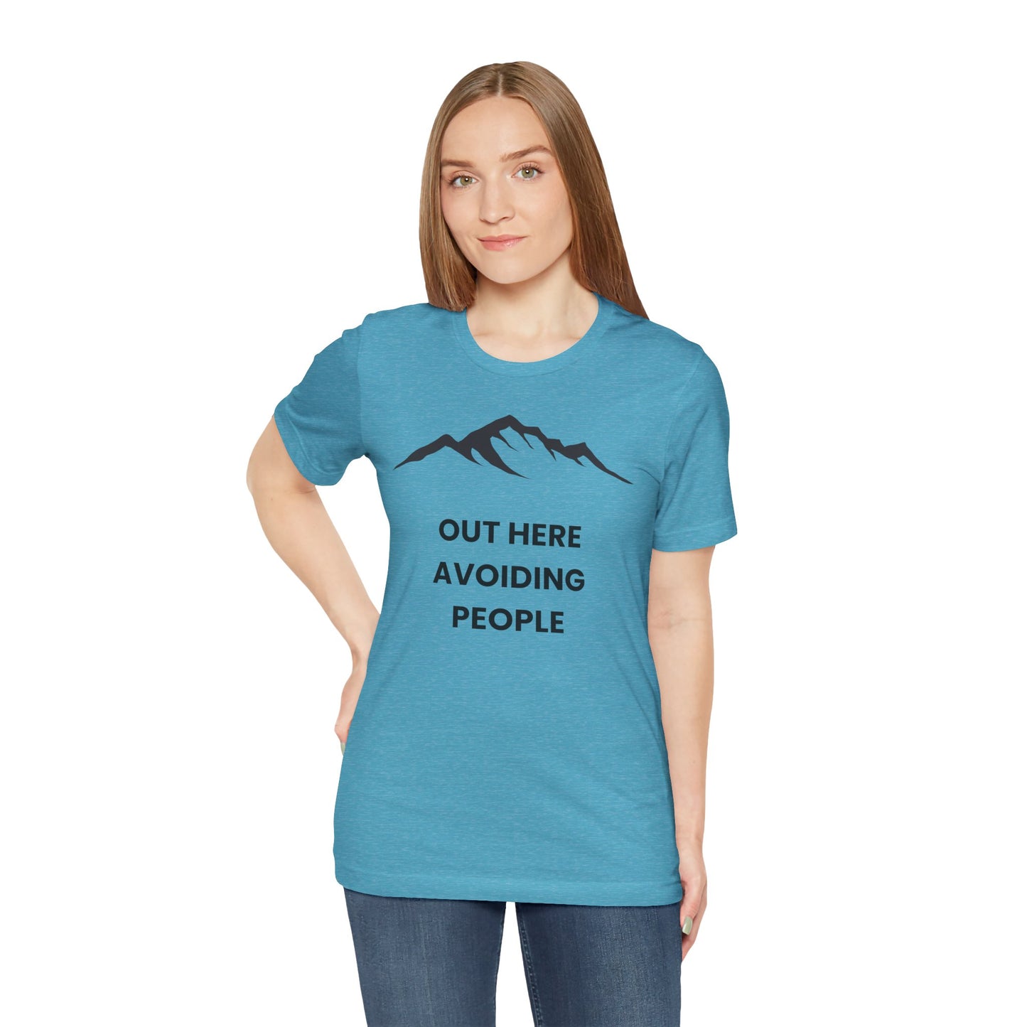 Out Here Avoiding People Mountain T-Shirt