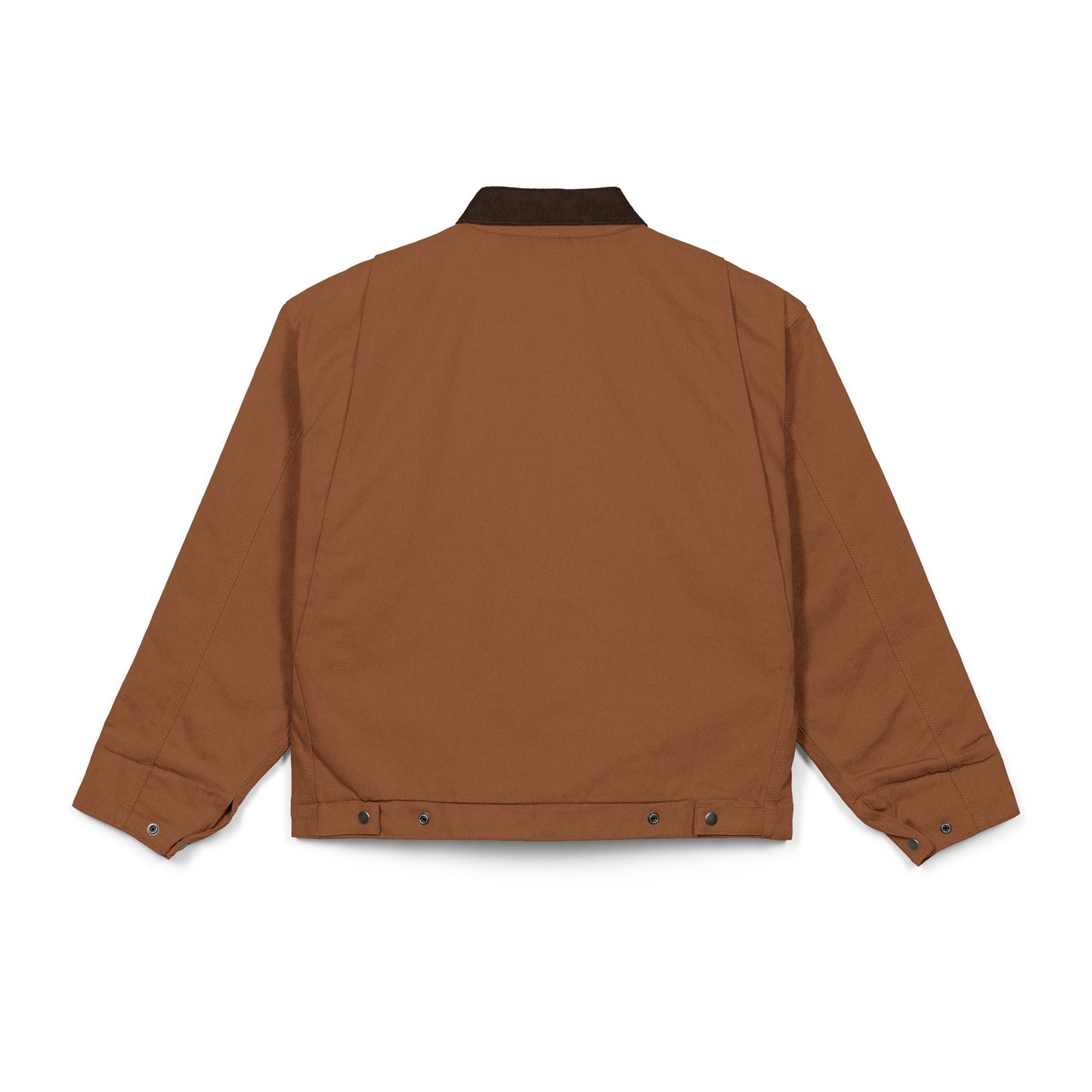 Work Jacket — Rugged Brown Duck Cloth Jacket with Small Chest Logo