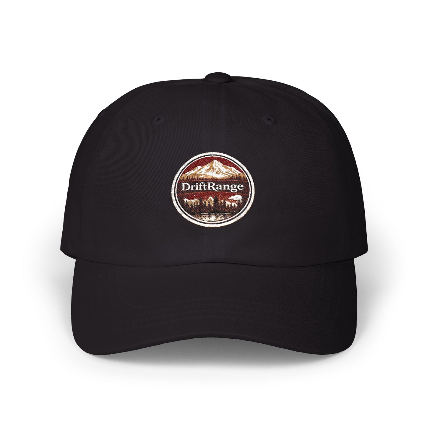 DriftRange Vintage Patch Dad Cap – Classic Embroidered Baseball Hat