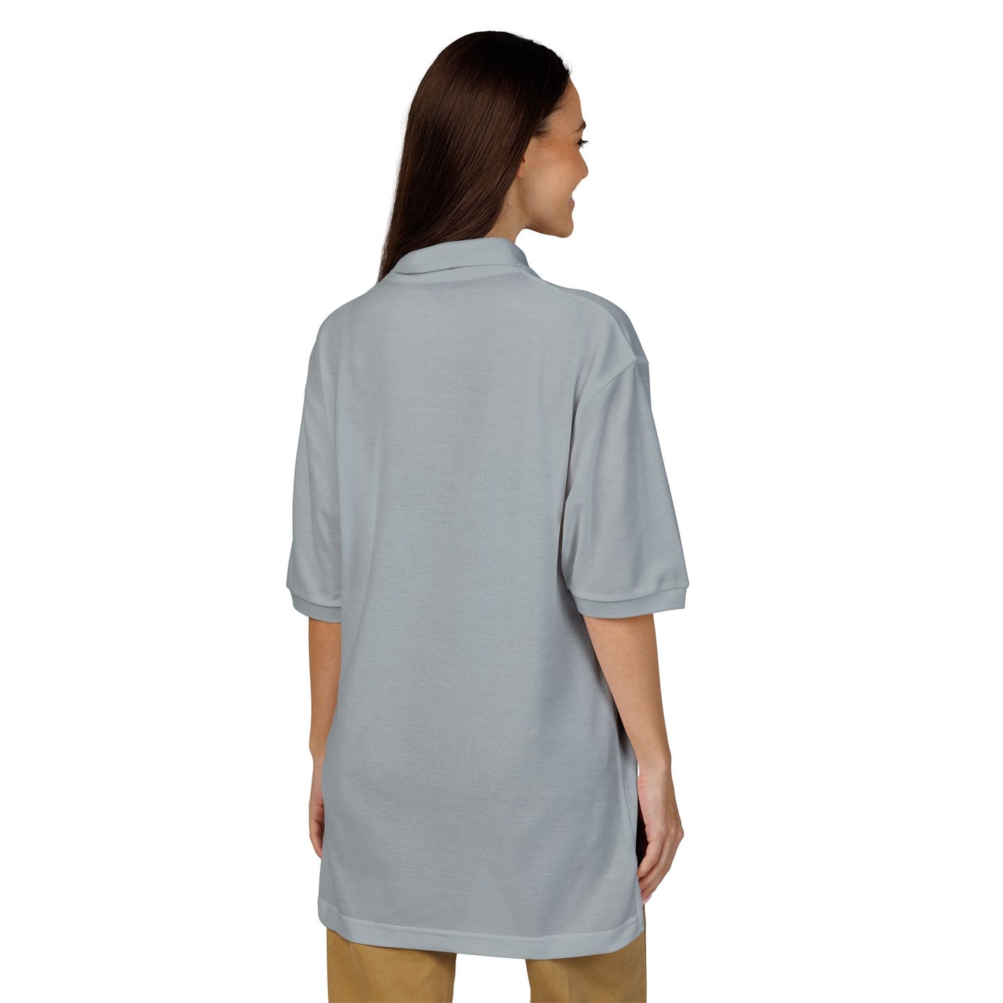Embroidered DR LOGO Polo Shirt — Minimal Mountain Logo