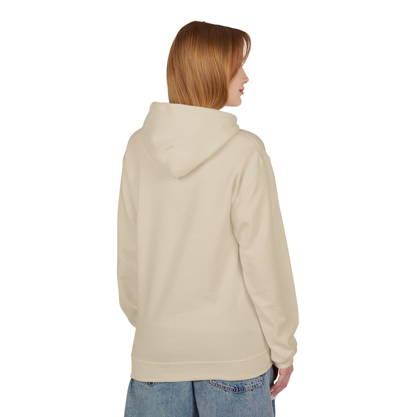 Quiet & Free Mountain Hoodie — Minimal Nature Graphic Pullover
