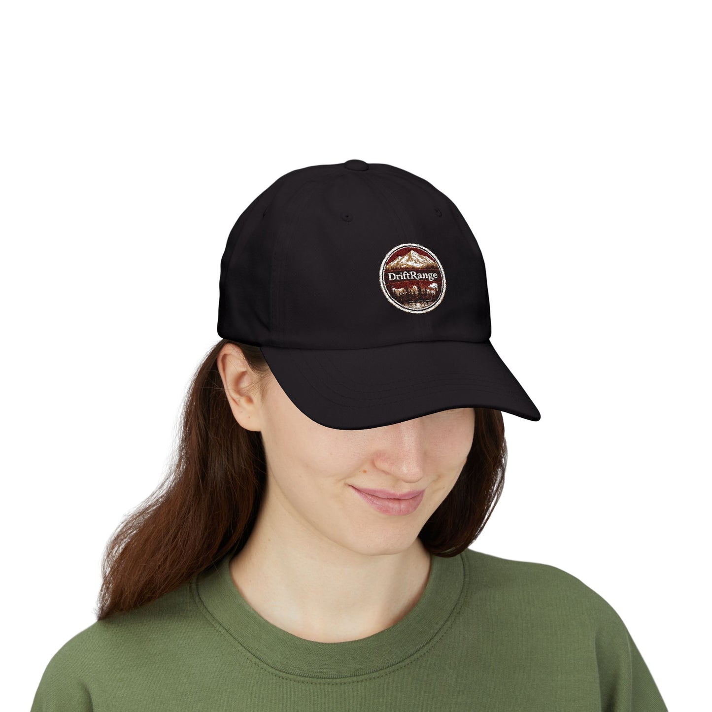 DriftRange Vintage Patch Dad Cap – Classic Embroidered Baseball Hat