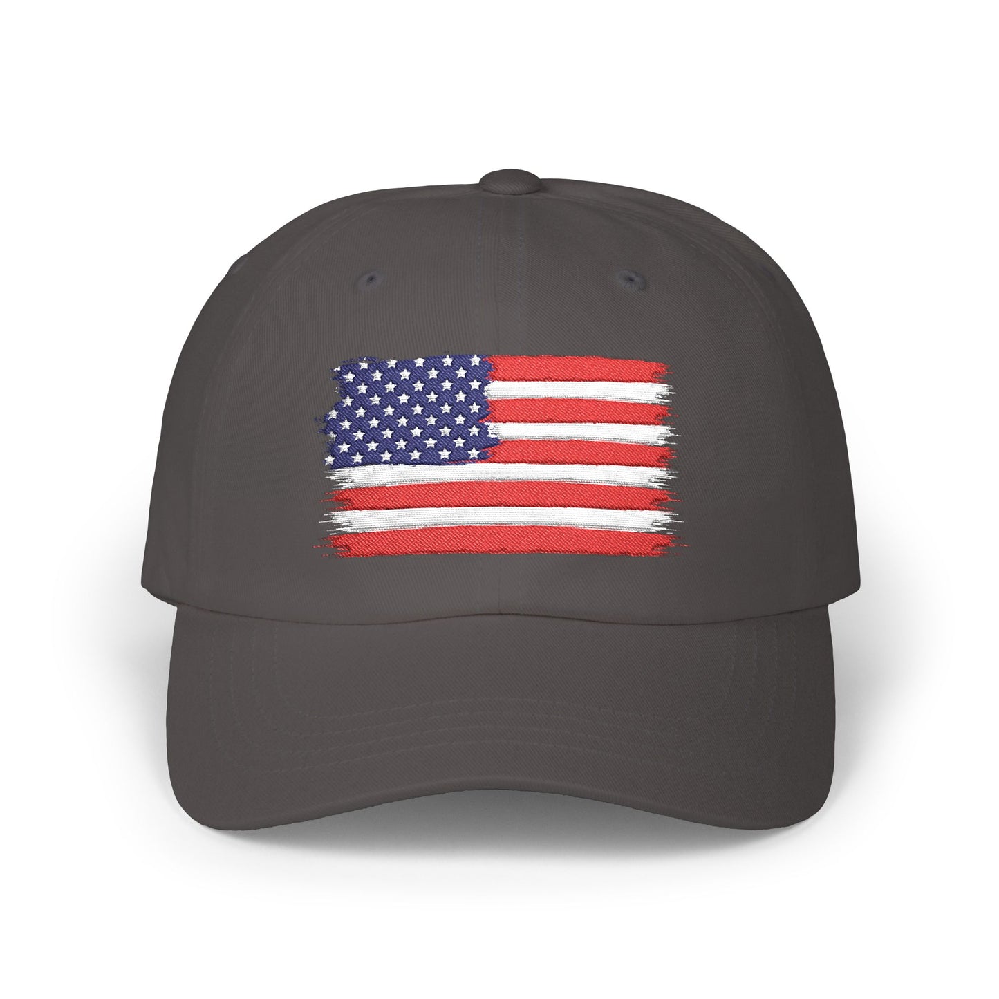 American Flag Dad Cap — Embroidered Patriotic Hat