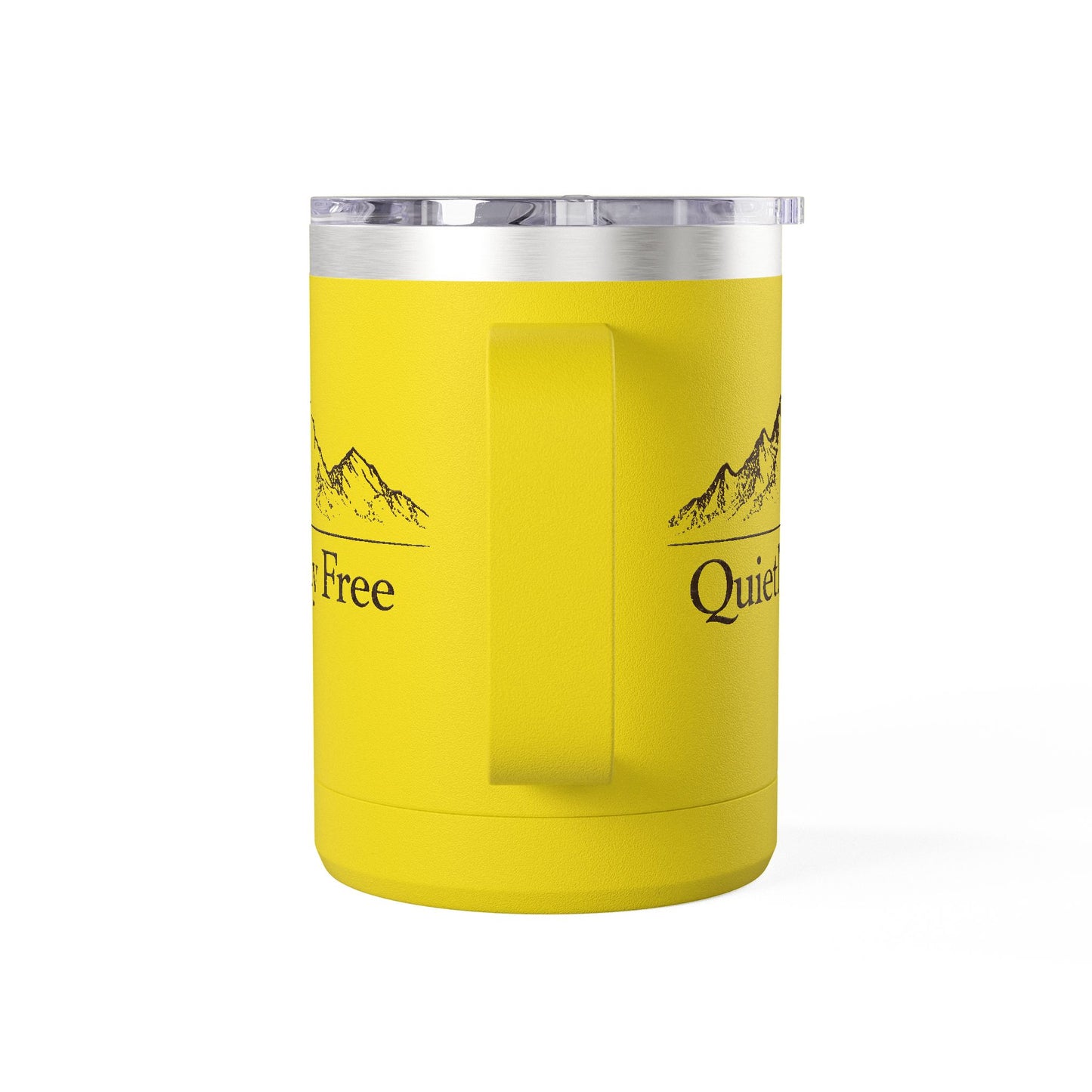 Quietly Free Mountain Insulated Coffee Tumbler - 15oz Travel Mug