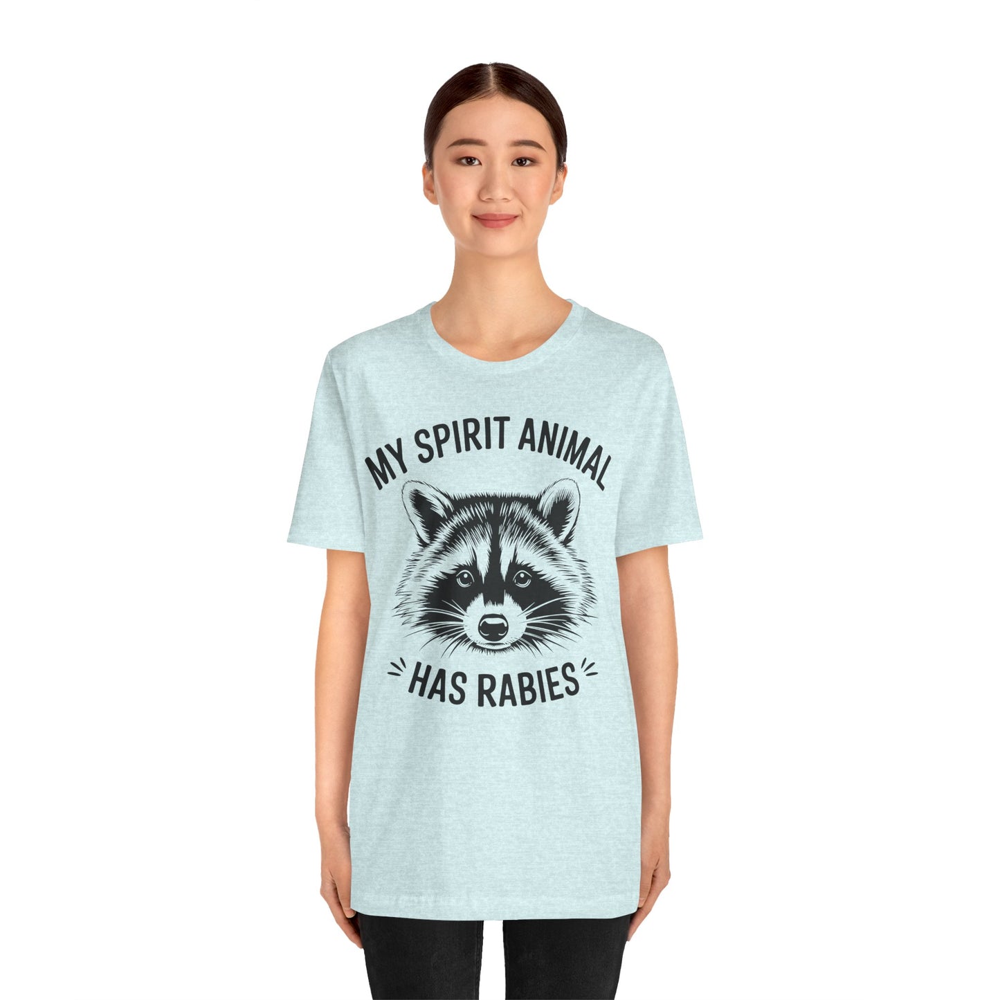 Raccoon Tee - "My Spirit Animal Has Rabies" Graphic T-Shirt