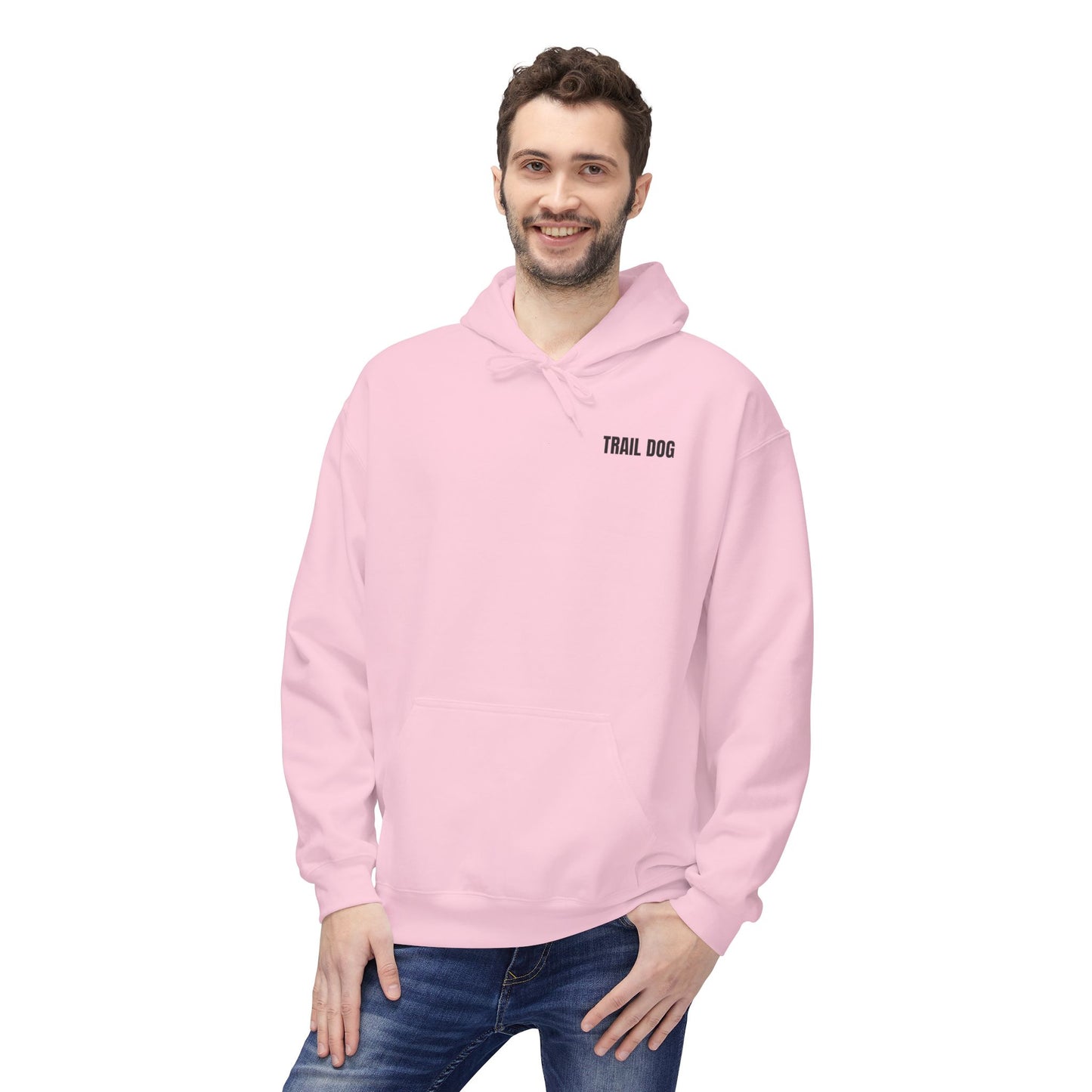 Trail Dog Hoodie — Minimal Outdoor Logo Pullover