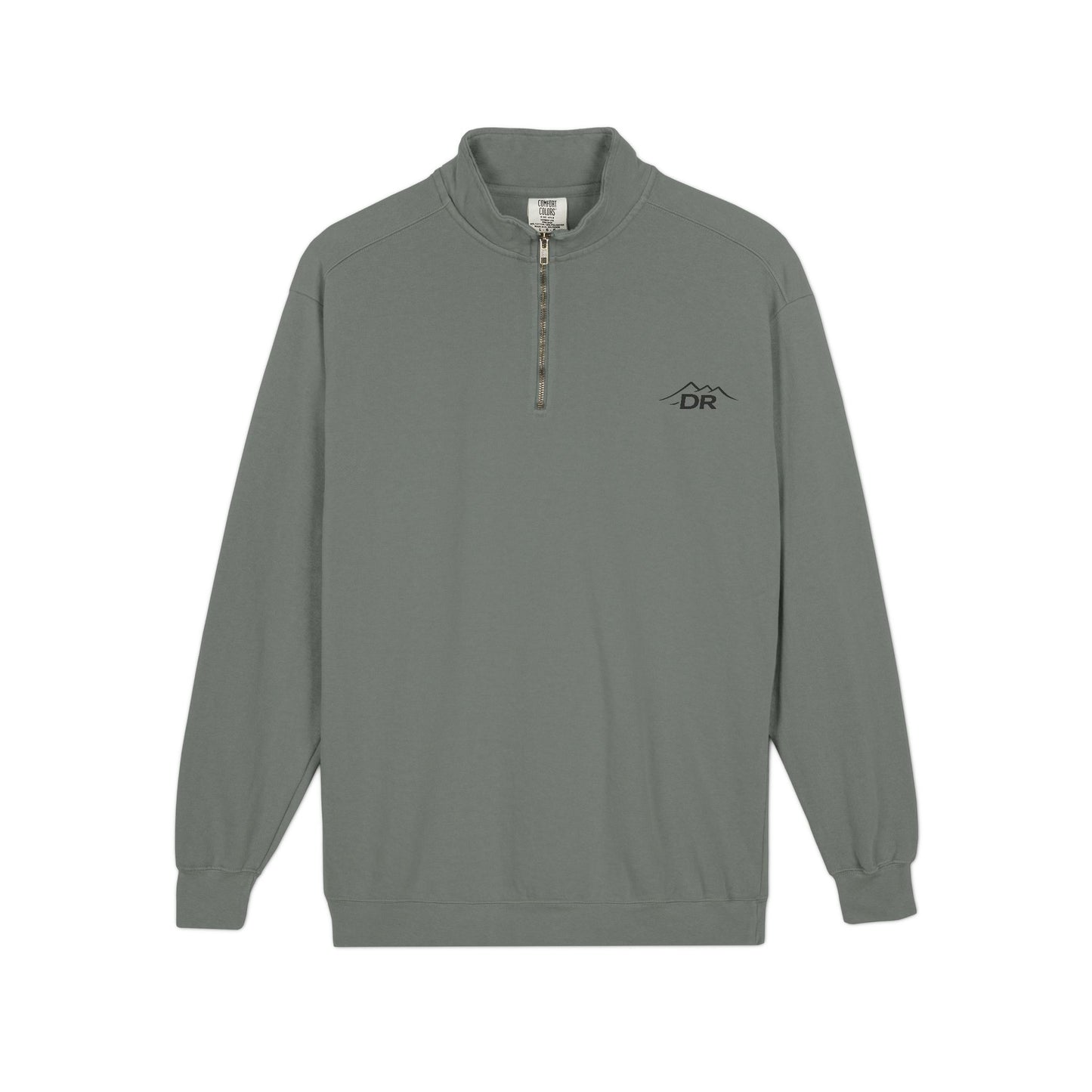 Drift Range Quarter-Zip Sweatshirt — Minimalist Gray Pullover