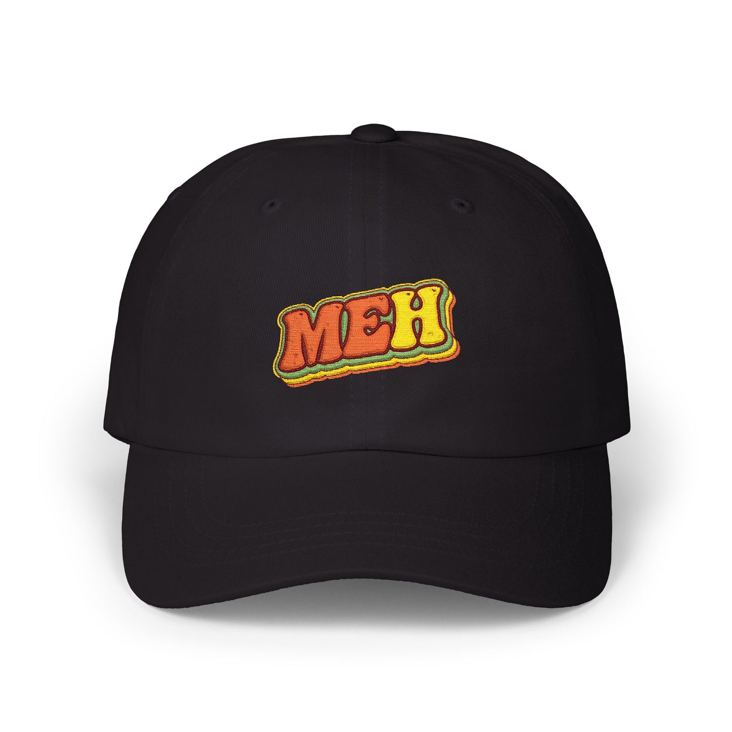 Dad Cap — 'MEH' Retro Embroidered Casual Baseball Hat