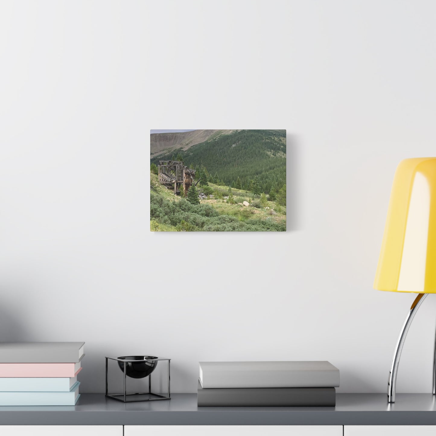 Independence Pass Colorado Mining Ruins Matte Canvas Print — Rustic Alpine Landscape Wall Art