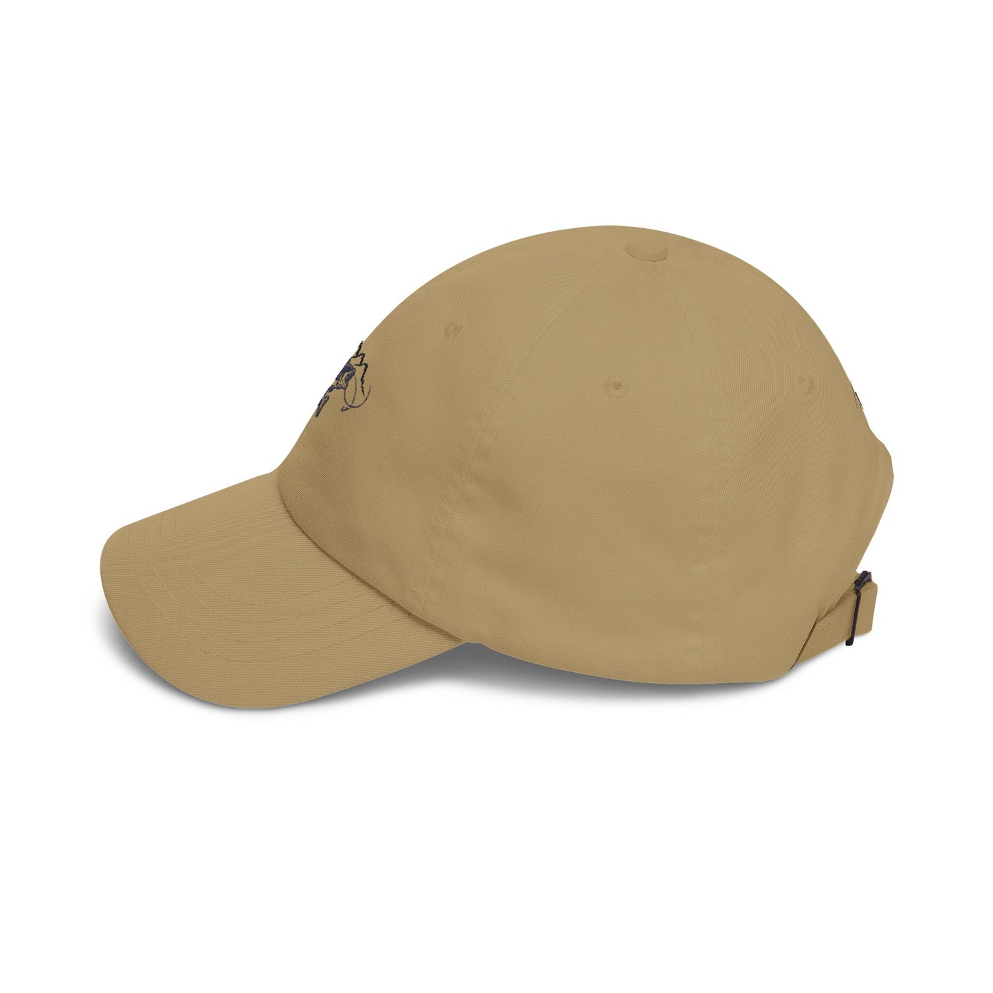 Dad Cap — Minimal Trout & Mountain Embroidered Fishing Hat