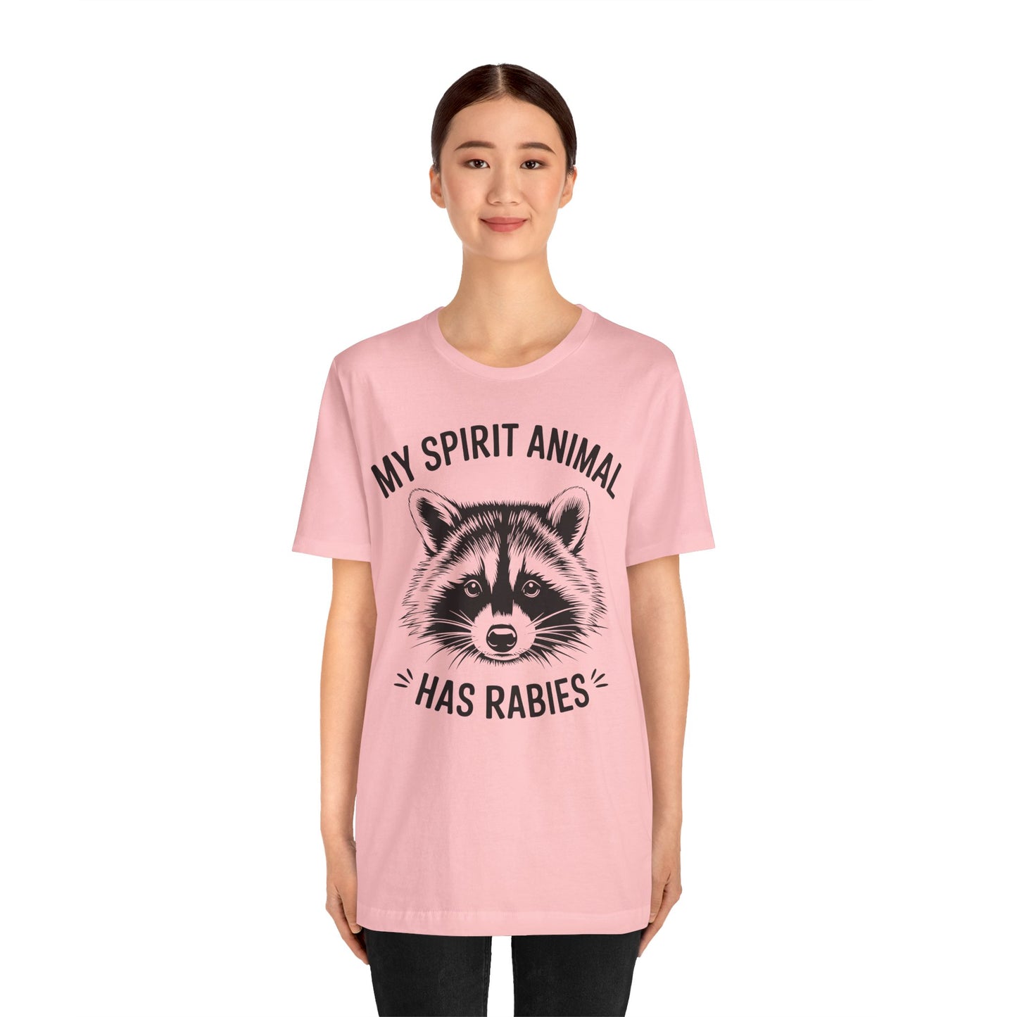 Raccoon Tee - "My Spirit Animal Has Rabies" Graphic T-Shirt