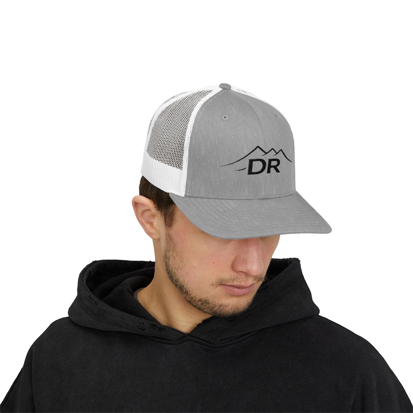 Drift Range Snapback Trucker Cap — Embroidered Outdoor Logo Hat