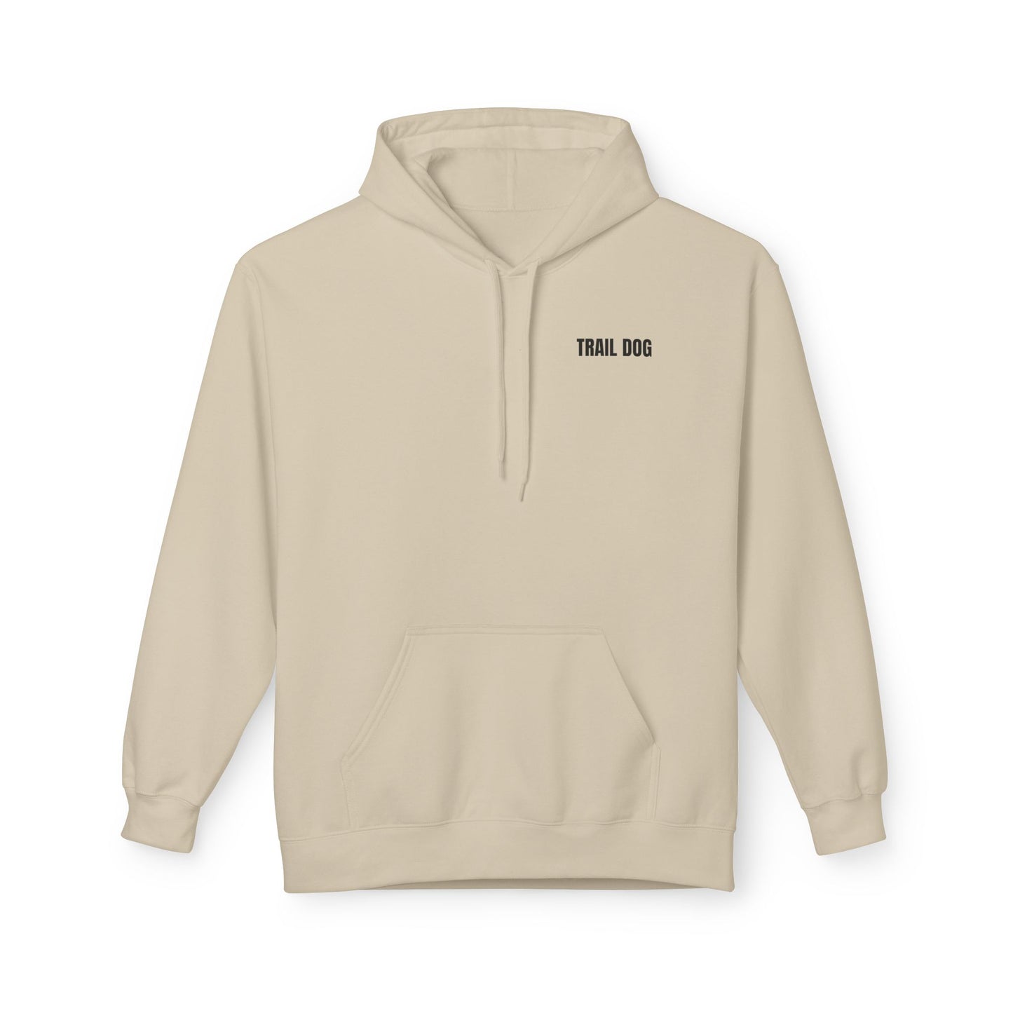 Trail Dog Hoodie — Minimal Outdoor Logo Pullover