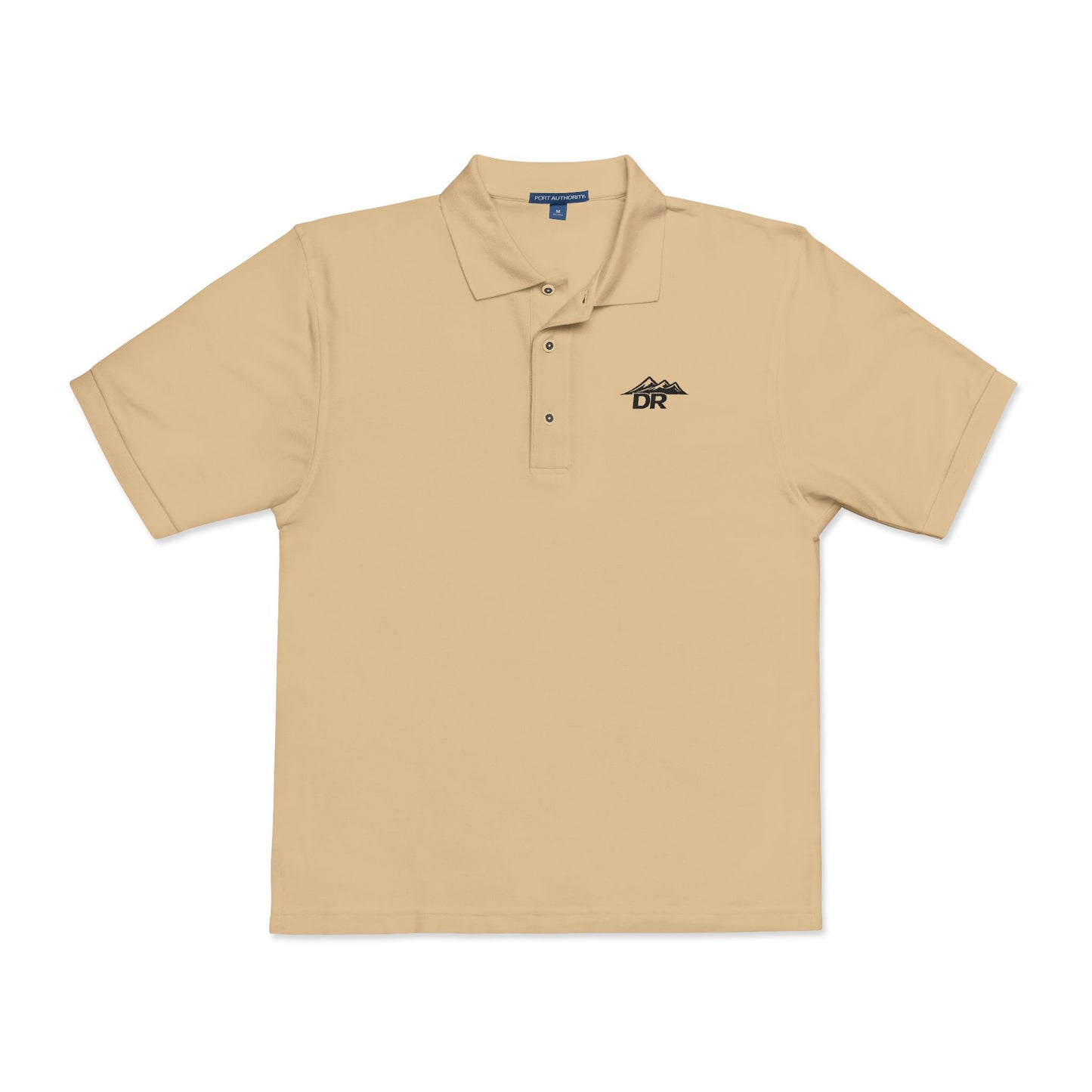 Embroidered DR LOGO Polo Shirt — Minimal Mountain Logo