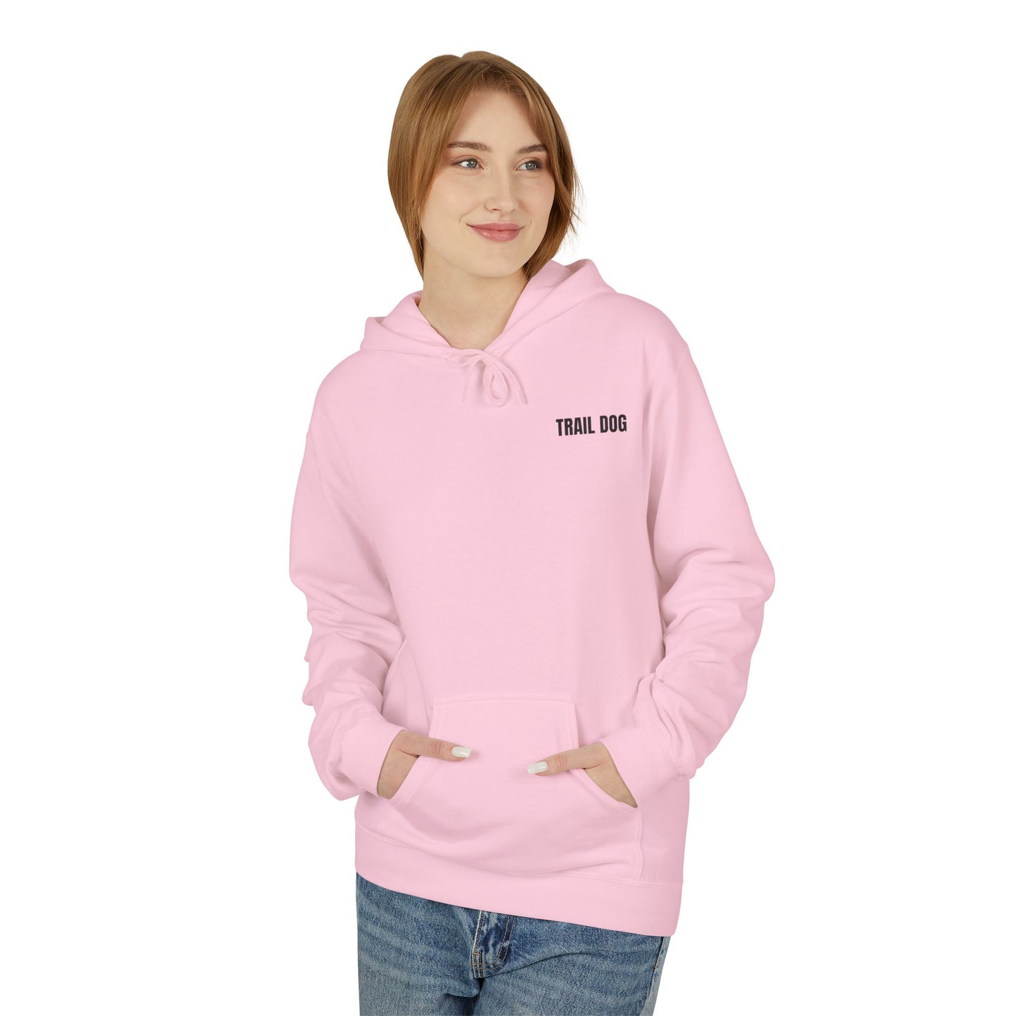 Trail Dog Hoodie — Minimal Outdoor Logo Pullover